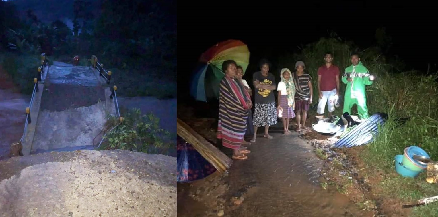 Alor Diterjang Banjir, 9 Rumah Warga Rusak, Jembatan Putus