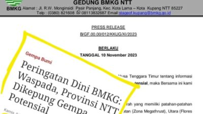 BMKG Imbau Warga Tak Panik Soal Info Gempa di NTT