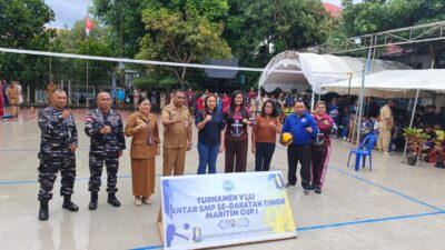SMK Maritim Nusantara Kupang Gelar Turnamen Voli Antar SMP se-Daratan Timor